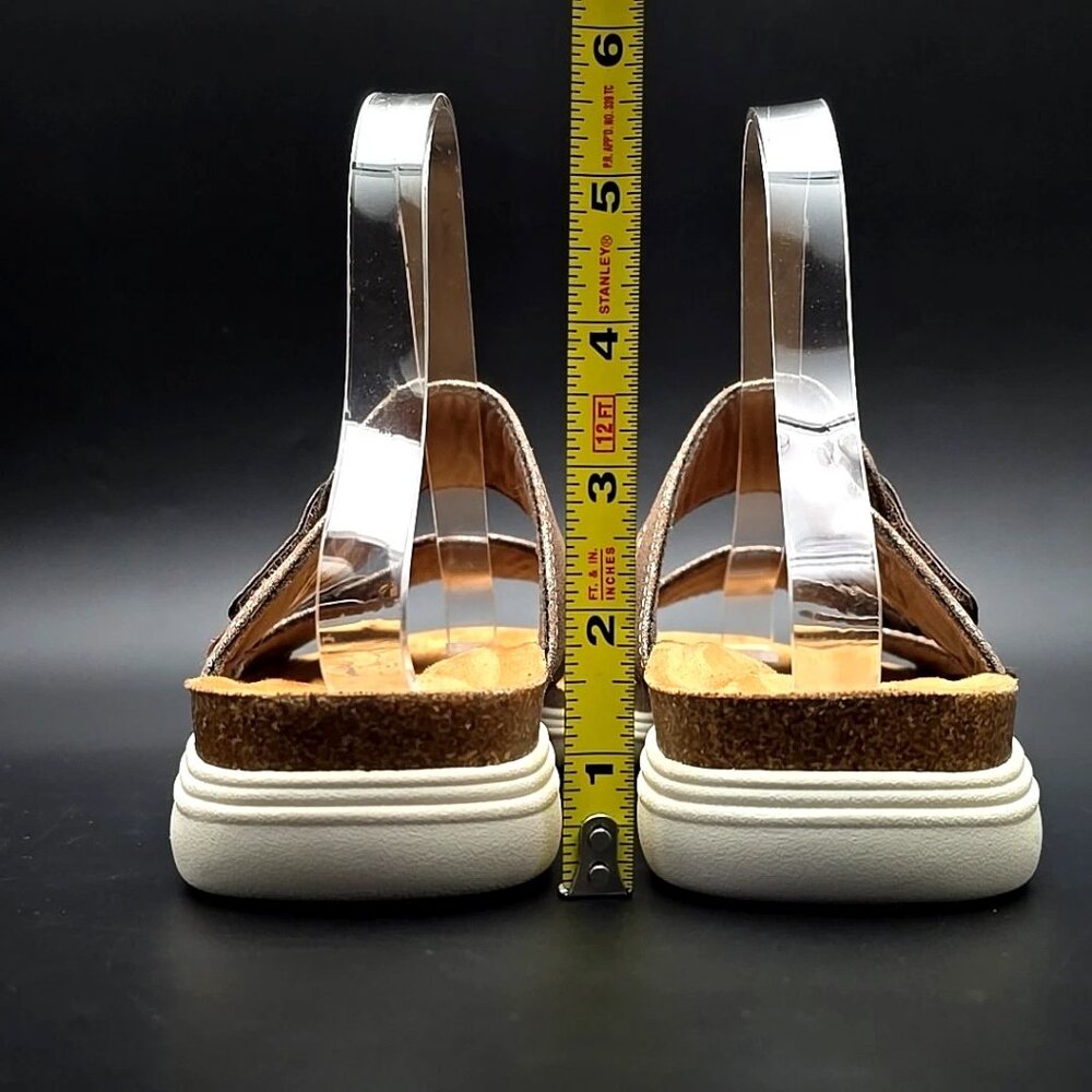 Clarks Collection April Dusk Adjustable Brown Slide Sandals Women’s Size 9.5M - Picture 4 of 12